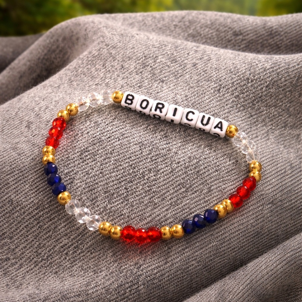 Puerto Rico Boricua Handmade Bracelet